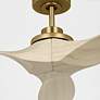 Thumbnail2 of 60" Visual Comfort Collins Oak and Brass Damp Rated Smart Fan more views