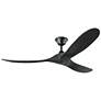 2_60" Visual Comfort Maverick Matte Black Ceiling Fan with Remote