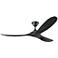 60" Visual Comfort Maverick Matte Black Ceiling Fan with Remote