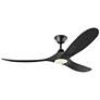2_60" Visual Comfort Maverick Matte Black LED Ceiling Fan with Remote