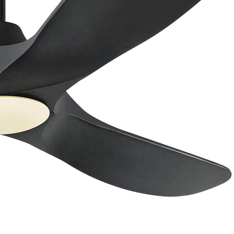 Image 3 60" Visual Comfort Maverick Matte Black LED Ceiling Fan with Remote more views