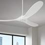 1_60" Visual Comfort Maverick Matte White Modern Ceiling Fan with Remote