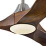 3_60" Visual Comfort Maverick Steel Walnut Damp LED Fan with Remote more views