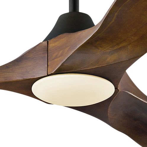 Image 6 60" Visual Comfort Maverick Walnut Wood LED Ceiling Fan with Remote more views