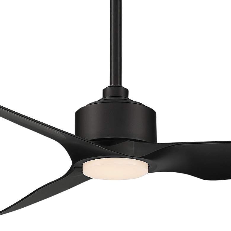 Image 2 60 inch WAC Stella Matte Black Modern Wet Rated LED Smart Ceiling Fan more views