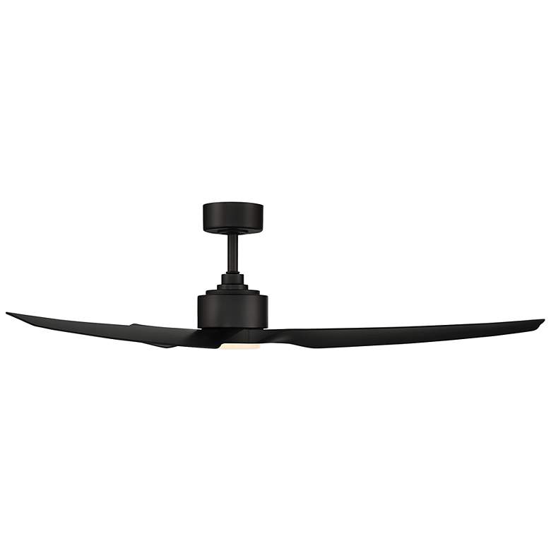 Image 3 60" WAC Stella Matte Black Modern Wet Rated LED Smart Ceiling Fan more views