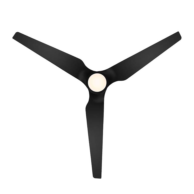 Image 4 60 inch WAC Stella Matte Black Modern Wet Rated LED Smart Ceiling Fan more views