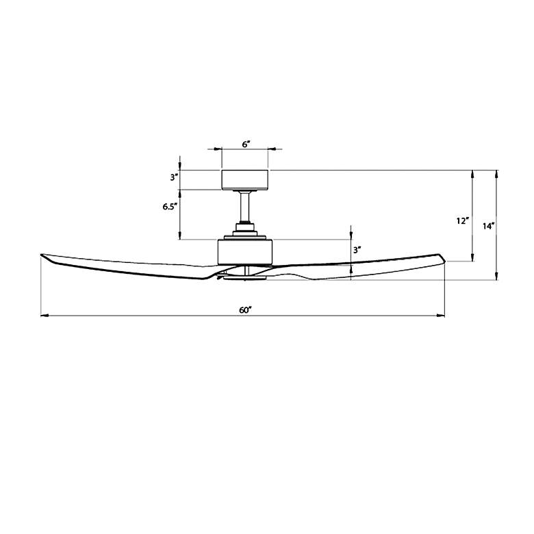 Image 7 60" WAC Stella Matte Black Modern Wet Rated LED Smart Ceiling Fan more views
