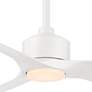 60" WAC Stella Matte White LED Wet Rated Smart Ceiling Fan