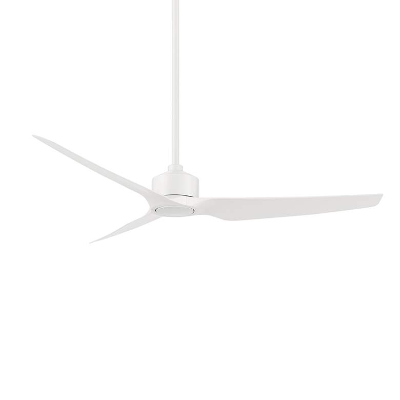Image 1 60 inch WAC Stella Matte White Modern Wet Rated Smart Ceiling Fan