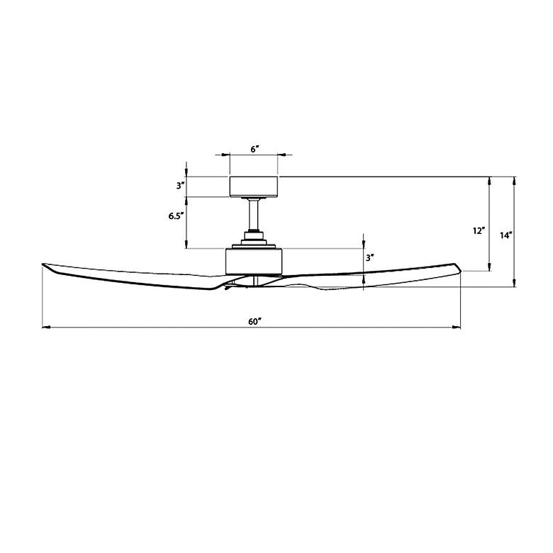 Image 6 60" WAC Stella Matte White Modern Wet Rated Smart Ceiling Fan more views