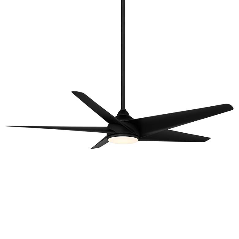 Image 3 60" WAC Viper Matte Black LED Wet Rated Smart Ceiling Fan