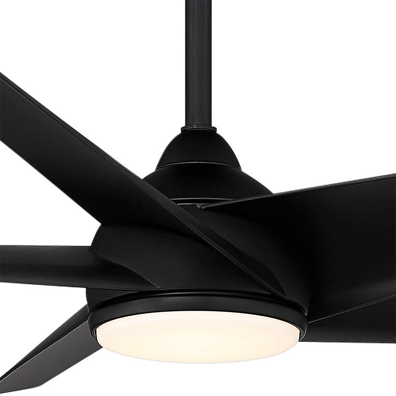 Image 4 60" WAC Viper Matte Black LED Wet Rated Smart Ceiling Fan more views