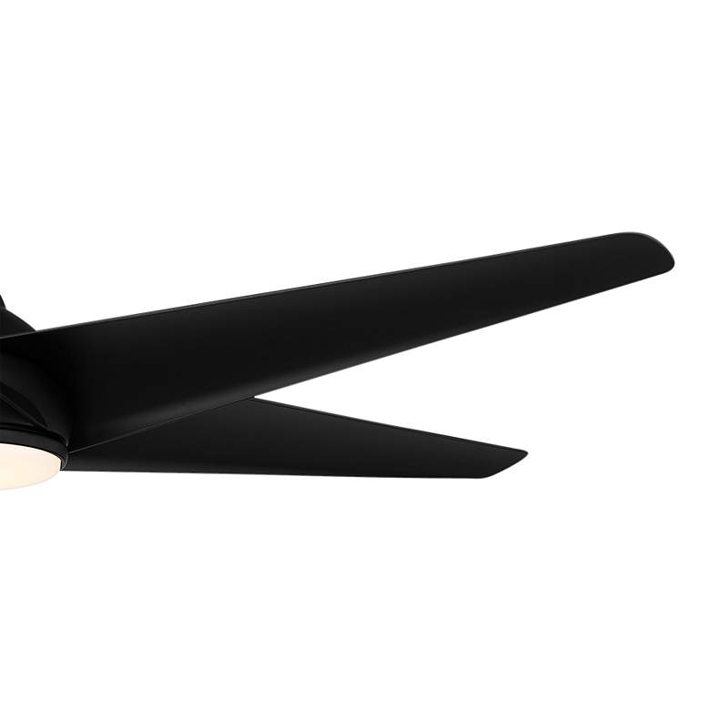 Image 5 60" WAC Viper Matte Black LED Wet Rated Smart Ceiling Fan more views