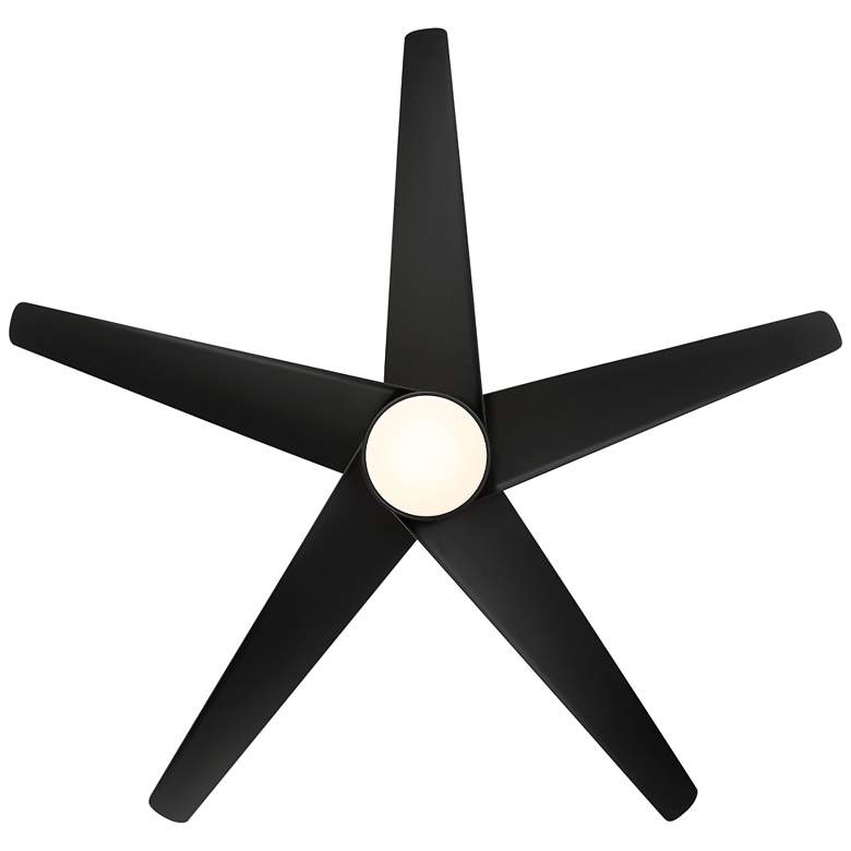 Image 7 60" WAC Viper Matte Black LED Wet Rated Smart Ceiling Fan more views