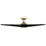 60" WAC Viper Soft Brass and Black LED Wet Rated Smart Ceiling Fan in scene