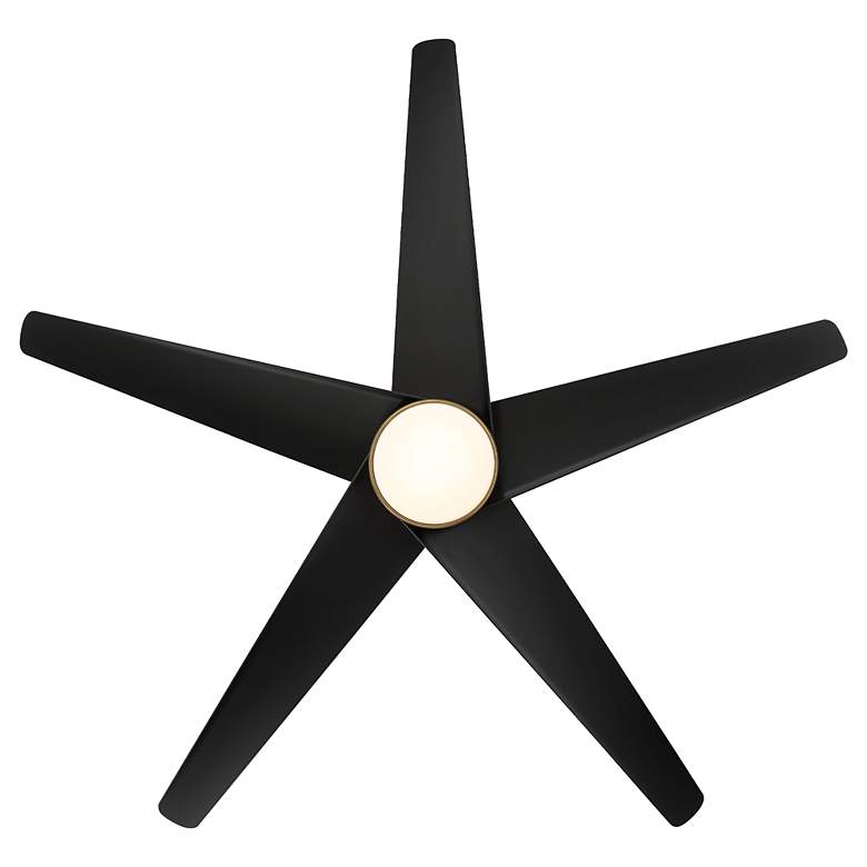 Image 7 60 inch WAC Viper Soft Brass and Black LED Wet Rated Smart Ceiling Fan more views