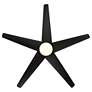 60" WAC Viper Soft Brass and Black LED Wet Rated Smart Ceiling Fan in scene