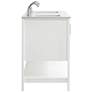 60-Inch White Double Sink Bathroom Vanity With White Calacatta Quartz Top
