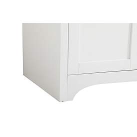 Image5 of 60-Inch White Double Sink Bathroom Vanity With White Calacatta Quartz Top more views