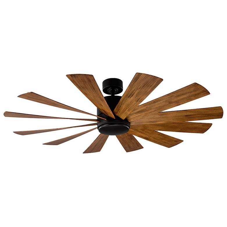 Image 3 60" Windflower Matte Black 2700K LED Smart Ceiling Fan more views