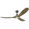 60" Maverick Aged Pewter LED Damp Rated Fan with Remote