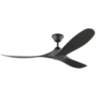 60" Maverick Coastal Midnight Black Wet Rated Ceiling Fan with Remote