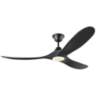 60" Maverick Matte Black LED Ceiling Fan with Remote