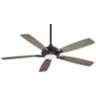 60" Minka Aire Dyno XL Coal Finish Smart Fan LED Ceiling Fan