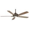 60" Minka Aire Dyno XL Smart Fan Bronze LED Ceiling Fan with Remote