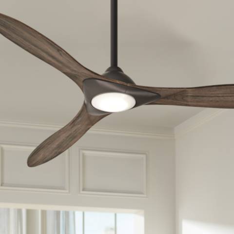 60" Minka Aire Sleek LED Smart Ceiling Fan Bronze