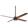 60" Minka Aire Spectre Bronze - Brass LED Ceiling Fan with Remote