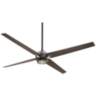 60" Minka Aire Spectre Bronze - Nickel LED Ceiling Fan with Remote
