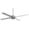 60" Minka Aire Spectre Silver - Nickel LED Ceiling Fan with Remote