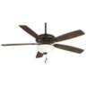 60" Minka Aire Watt II Bronze LED Ceiling Fan with Pull Chain