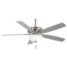 60" Minka Aire Watt II Brushed Nickel LED Ceiling Fan