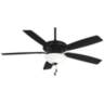 60" Minka Aire Watt II Coal Black Pull Chain LED Ceiling Fan