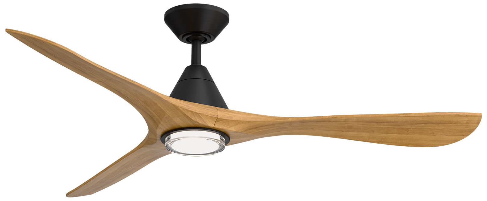 Image 2 60" Modern Forms Carve Matte Black Smart Ceiling Fan with Remote more views