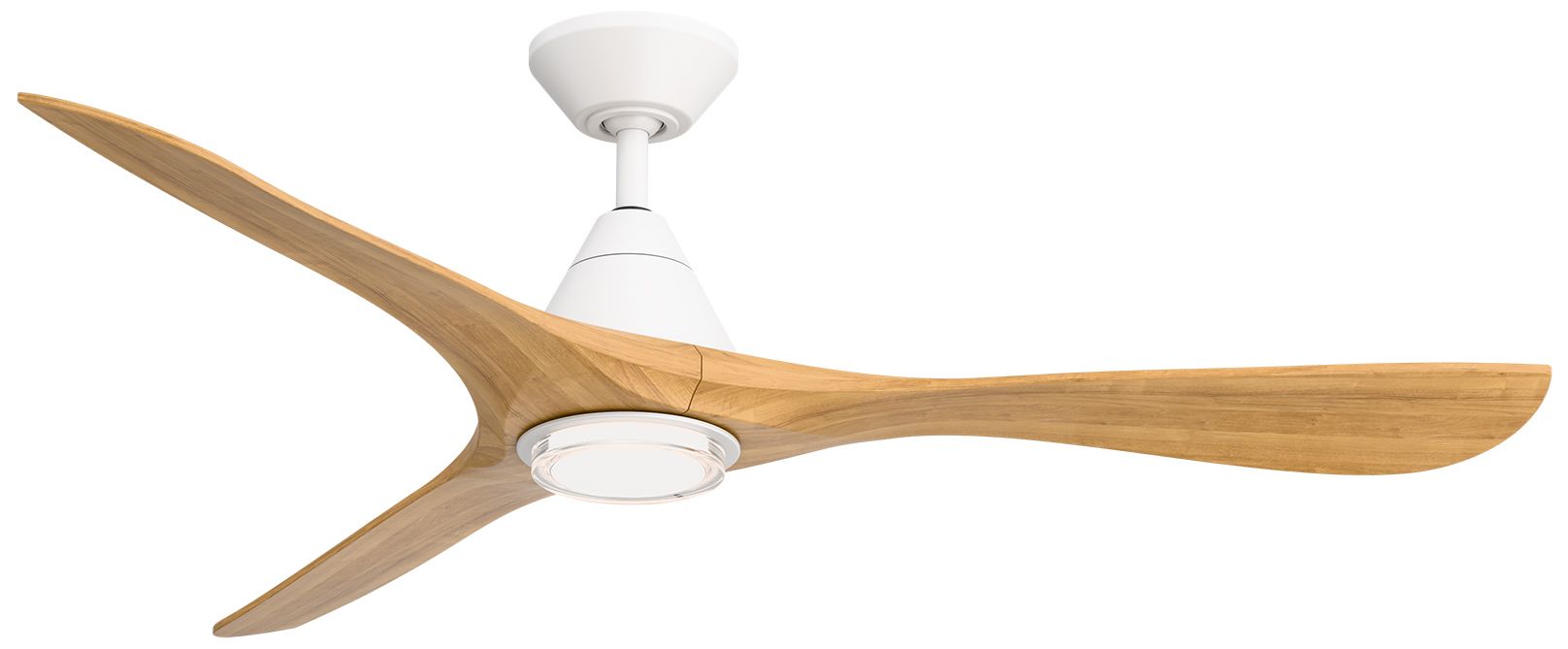 Image 2 60" Modern Forms Carve Matte White Smart Ceiling Fan with Remote more views