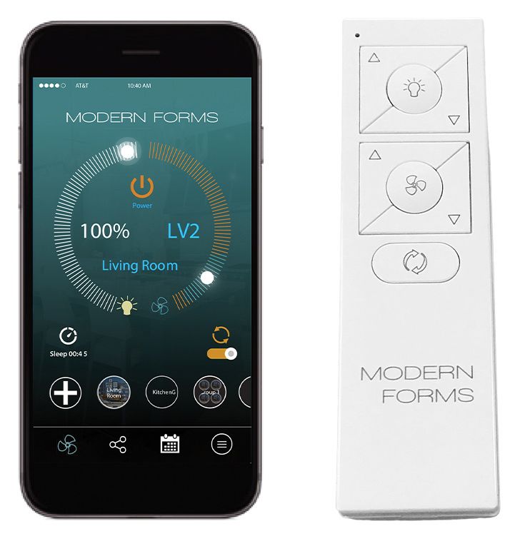 60" Modern Forms Carve Matte White Smart Ceiling Fan with Remote