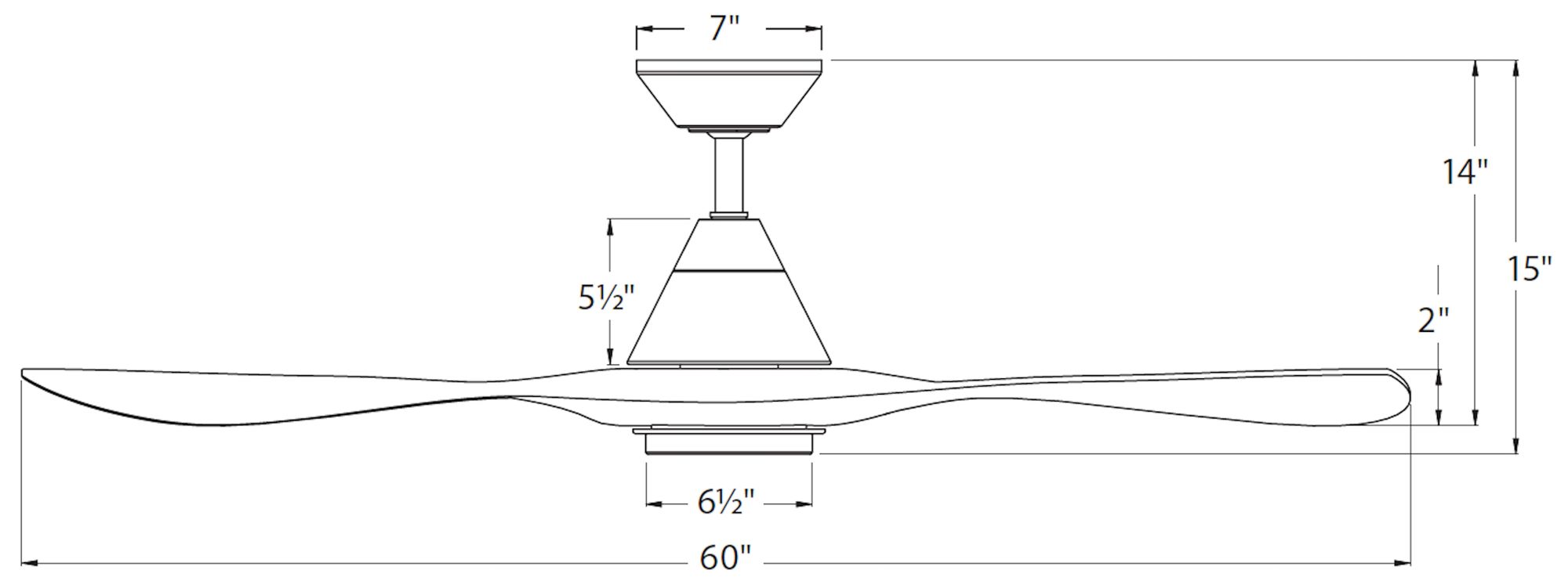 Image 7 60" Modern Forms Carve Matte White Smart Ceiling Fan with Remote more views