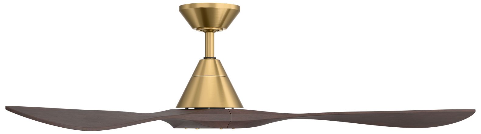 Image 3 60" Modern Forms Carve Soft Brass Smart Ceiling Fan with Remote more views