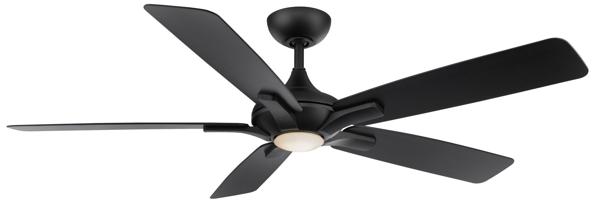 Thumbnail1 of 60" Modern Forms Mykonos 5 Black 2700K LED Smart Ceiling Fan Made to Order