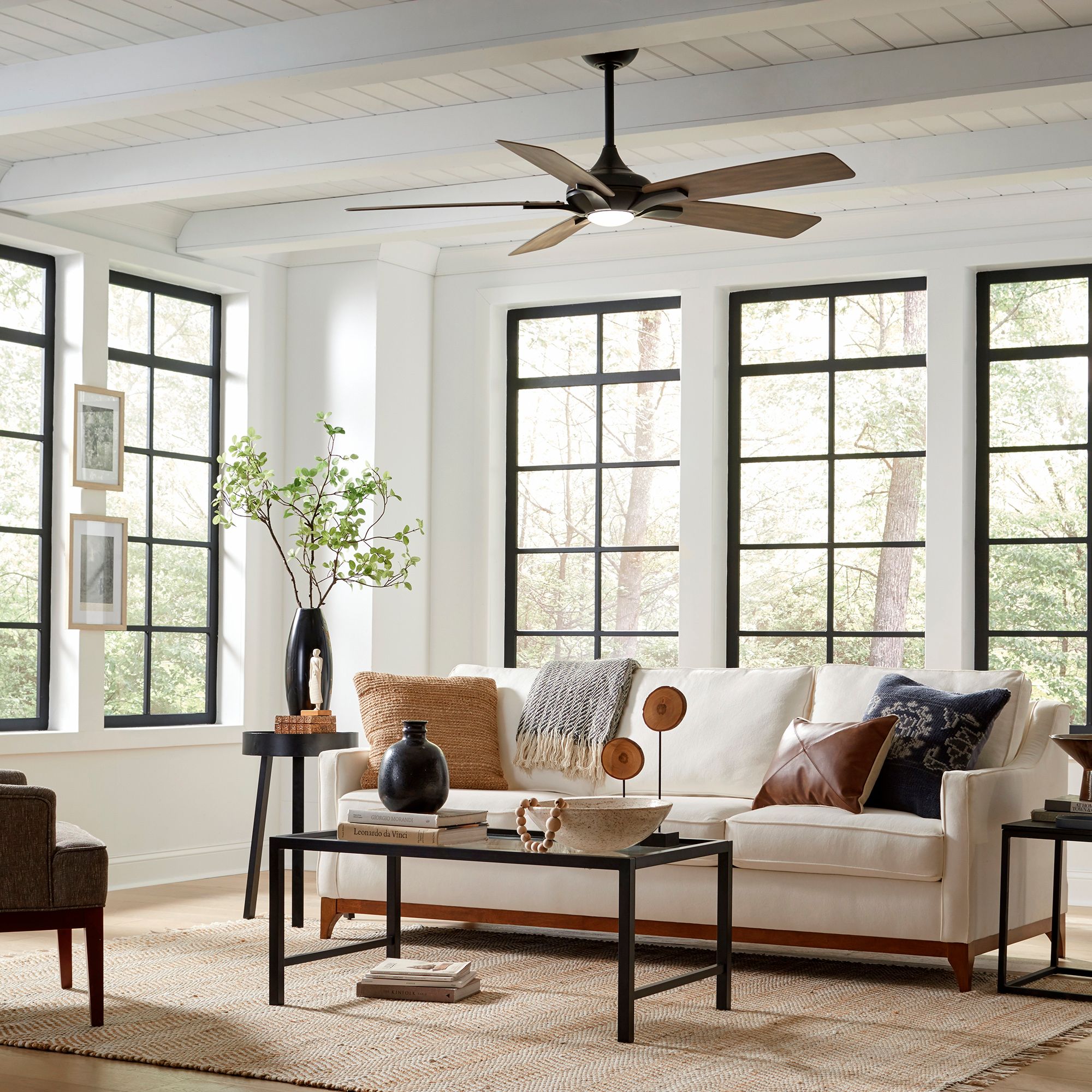 Image 7 60" Modern Forms Mykonos Bronze 2700K LED Smart Ceiling Fan - Made to Order more views