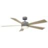 60" Modern Forms Wynd Graphite Wet Location LED Smart Ceiling Fan