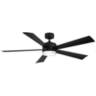 60" Modern Forms Wynd Matte Black 2700K LED Smart Ceiling Fan