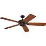 60" Monte Carlo Cyclone Wet Location Pull Chain Ceiling Fan