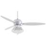 60" Spyder&#8482; Deco LED Crystal - Chrome Ceiling Fan