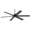 60" Turbina Max DC Bronze Outdoor Ceiling Fan with Remote Control
