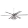 60" Turbina Max DC Industrial Light Damp Rated Ceiling Fan with Remote